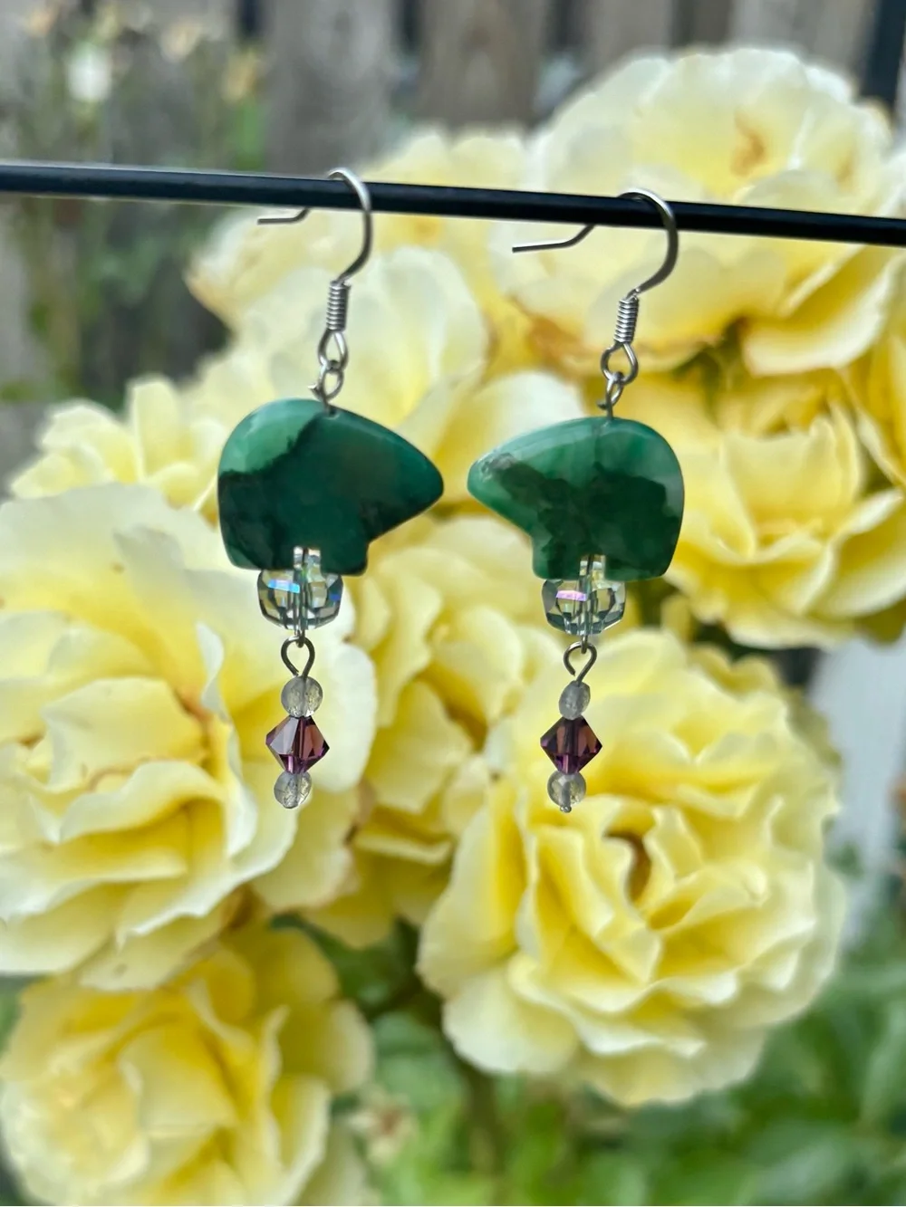 Handcrafted, fetish bear earrings. - Picture 7 of 11